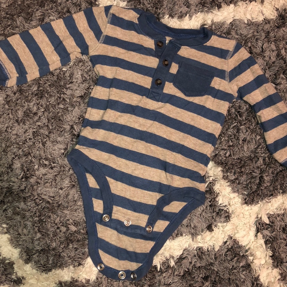 Carters striped long sleeve onesie
